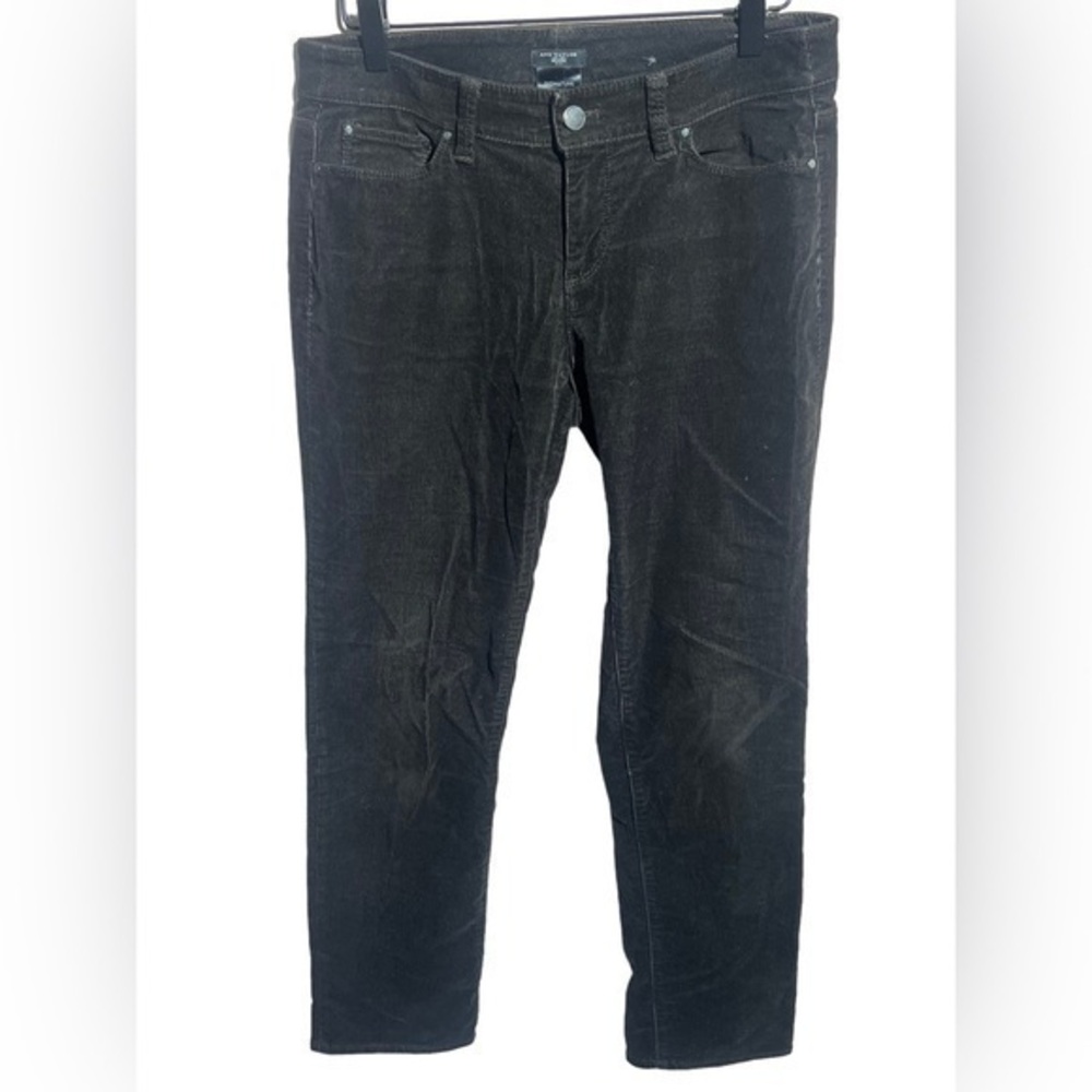 Ann Taylor Modern fit Skinny Corduroy black Pants Womens Size 4P